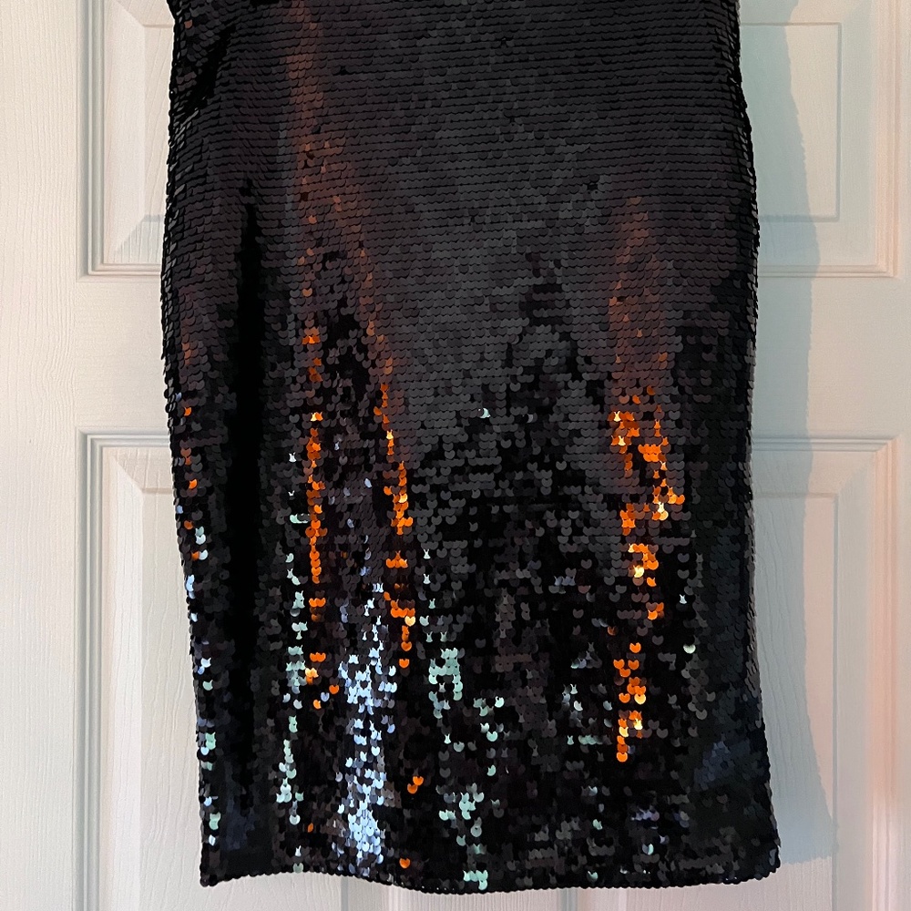 H&M Black Sequin Skirt